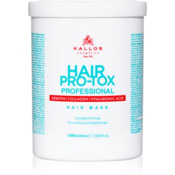 Kallos Hair Pro-Tox Masca pentru par deteriorat cu ulei de cocos, acid hialuronic si colagen - imagine 2